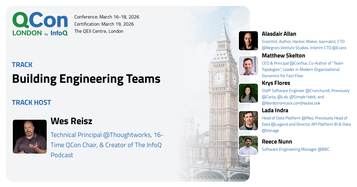 QCon London 2026 | Building Engineering Teams