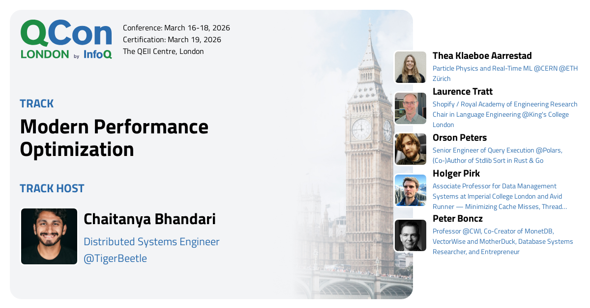 QCon London 2026 | Modern Performance Optimization